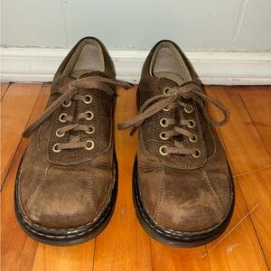 Vintage Dr. Martens Shoes Men’s 10 John Pebbled Leather Lace Up 80s 90s